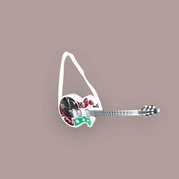 Rockin’ Reindeer Riff: 2010 Hallmark ‘Run Rudolph Run’ Musical Guitar Ornament - Picture 3 of 6